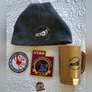 Beanie, Two Collectible Patches, Mug & Pin for the Wasatch Hash House Harriers